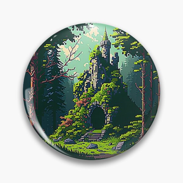 Item preview, Abandoned Castle Pixel Art designed and sold by AxeWave.