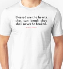 Blessed are the..."Albert Camus" Inspirational Quote Unisex T-Shirt