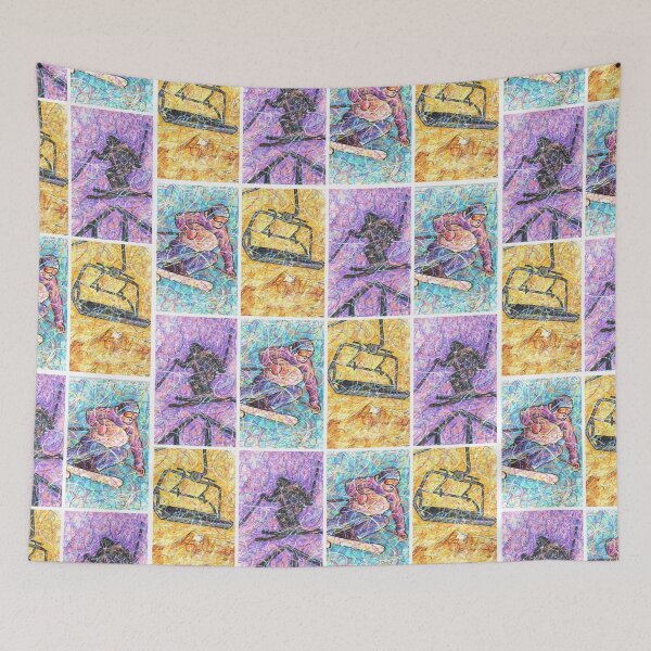 Item preview, Downhill Skiing designed and sold by Kitslam Art.