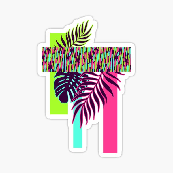 Neon Exotic #redbubble #tropical Sticker