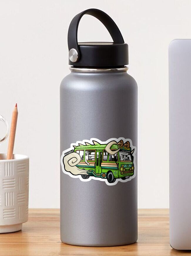 Thumbnail 1 of 3, Sticker, Green Devil Bus designed and sold by matiasreba.