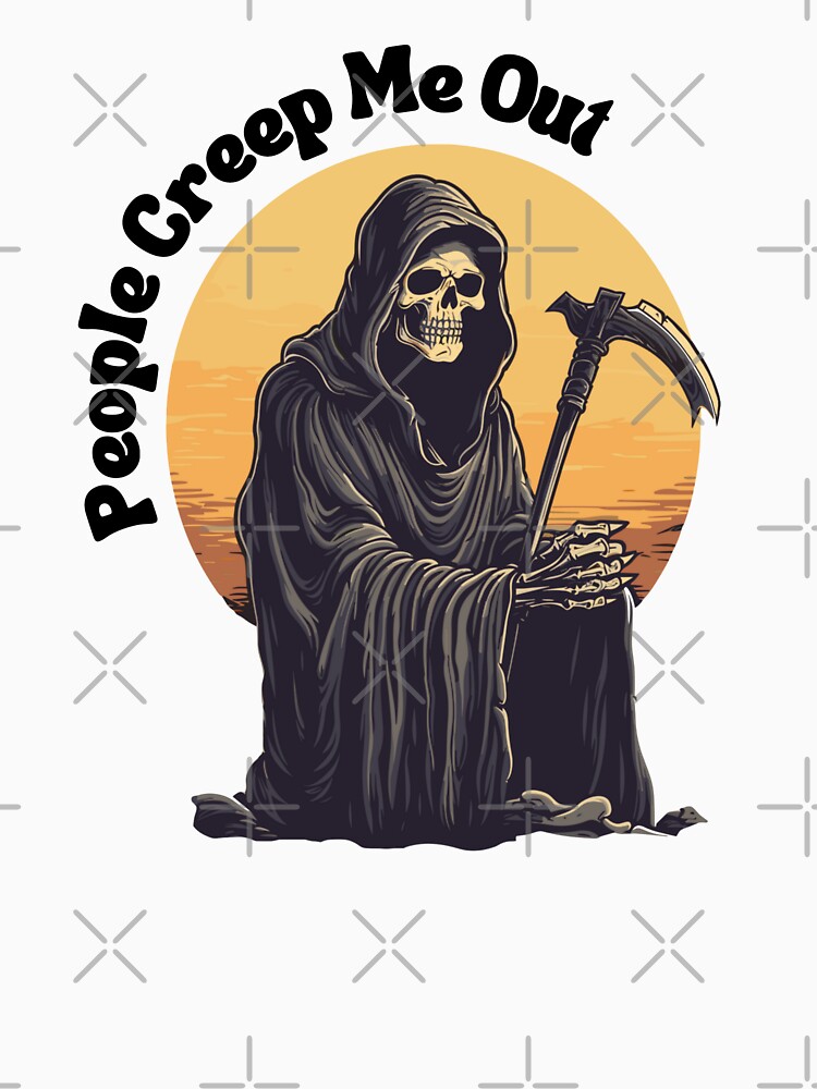 reaper death halloween gift shirt' Sticker