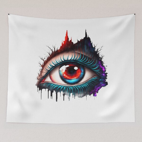 Item preview, Digital Art Colorful Eye Dripping Surreal Psychedelic designed and sold by Print-Online.