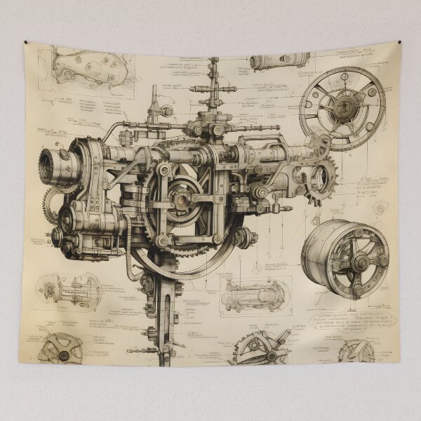 Item preview, Cogged Machine Blueprint designed and sold by dcrc.