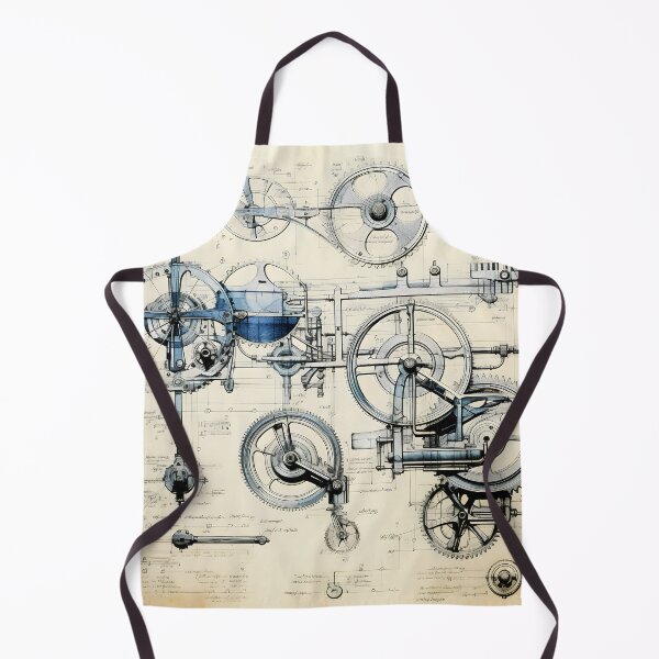 Item preview, Blue Cogged Machine Blueprint designed and sold by dcrc.