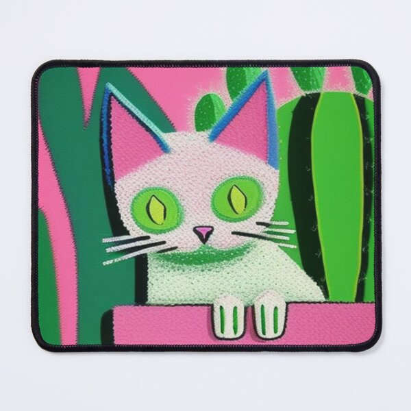 Item preview, Kitty loves cacti designed and sold by Roxburylane.