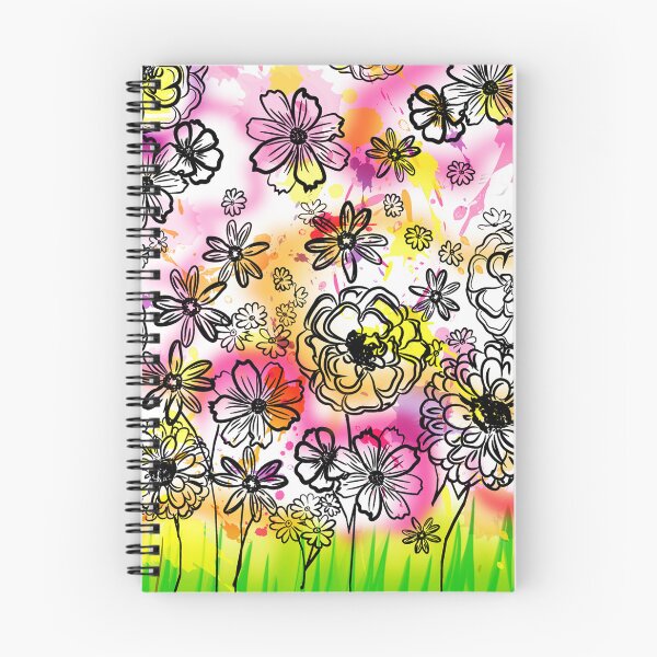 Item preview, Colorful Fun Flower Print designed and sold by catandkittens.