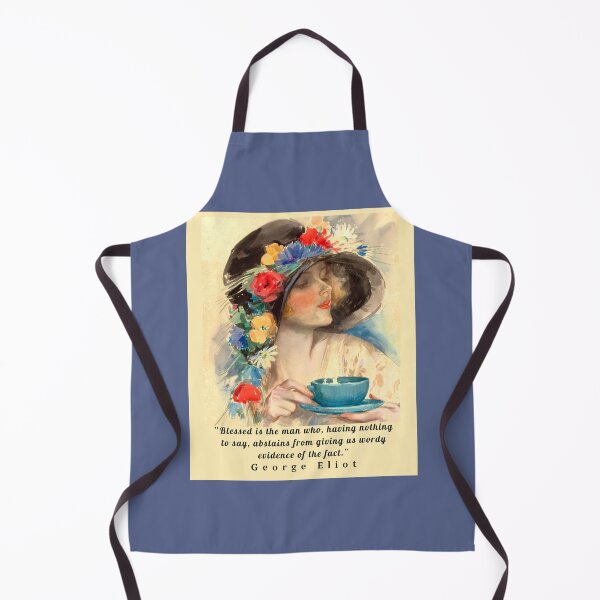 Item preview, Copy of George Eliot funny quote: Blessed is the man who, having nothing to say, abstains from giving us wordy evidence of the fact. designed and sold by artbleed.