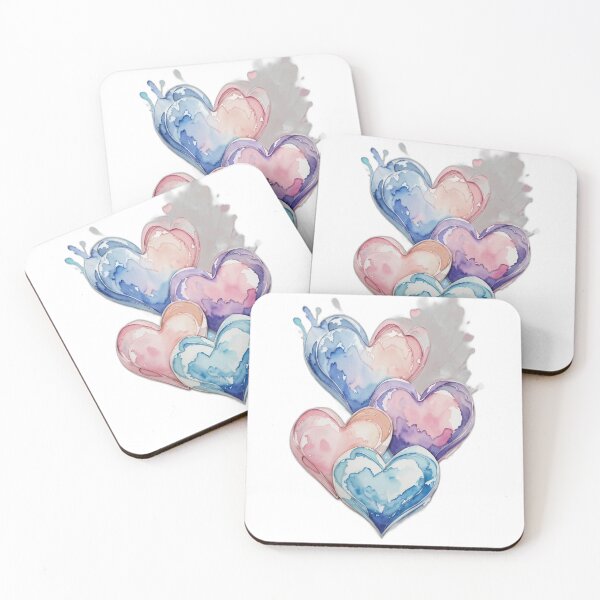 Item preview, 4 Heart on water color designed and sold by Abhijeet117.