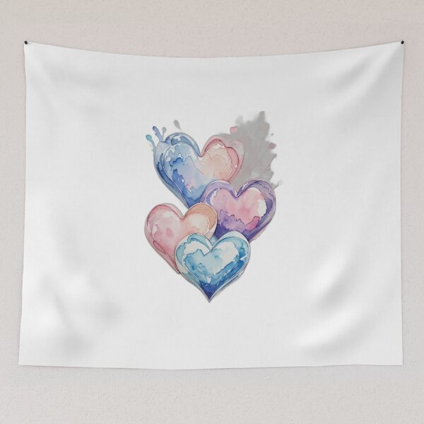 Item preview, 4 Heart on water color designed and sold by Abhijeet117.