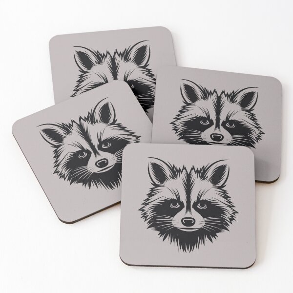 Item preview, Minimalist Racoon designed and sold by GoblinForge.