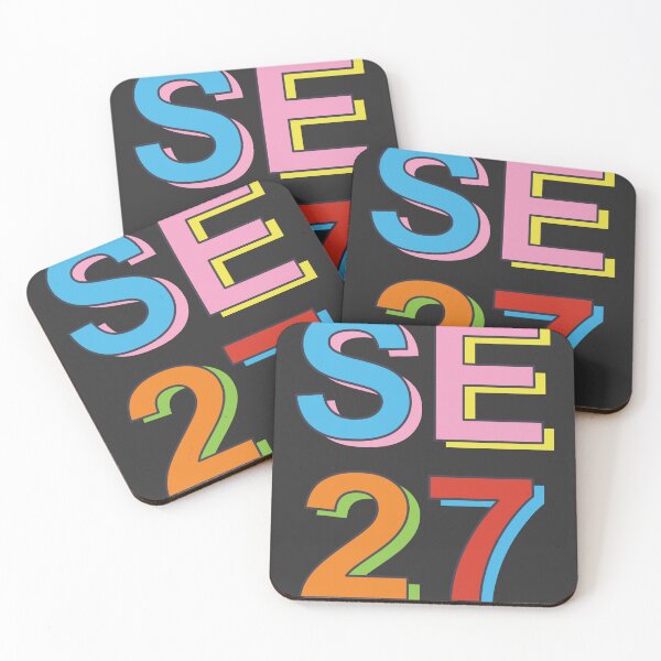 Item preview, SE27 London postcode typography gift designed and sold by eccrafted.