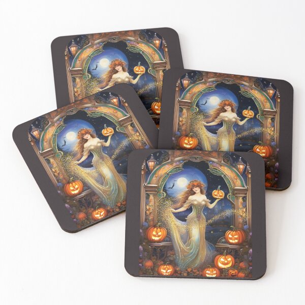 Item preview, Victorian Witch with Pumpkins designed and sold by DesignsBuyGem.