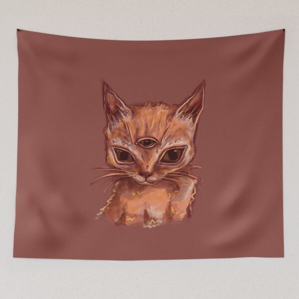 Item preview, Cute orange cat portrait  designed and sold by strangerabbit.