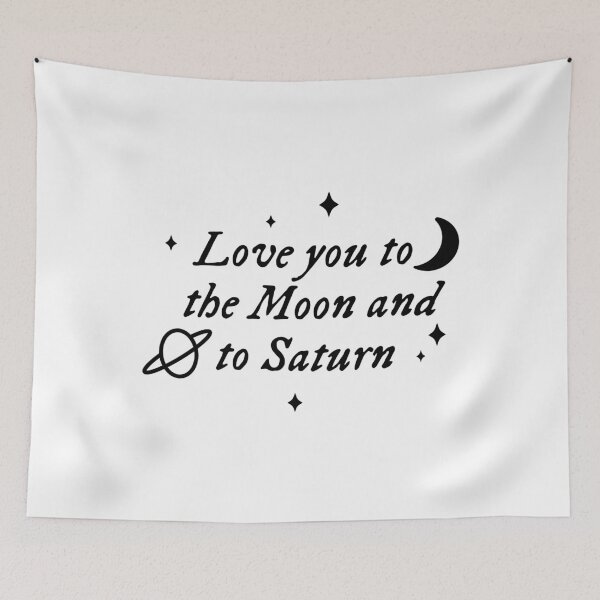 Artikelvorschau, Ich liebe dich bis zum Mond und zum Saturn entworfen und verkauft von DeniseGardoler.