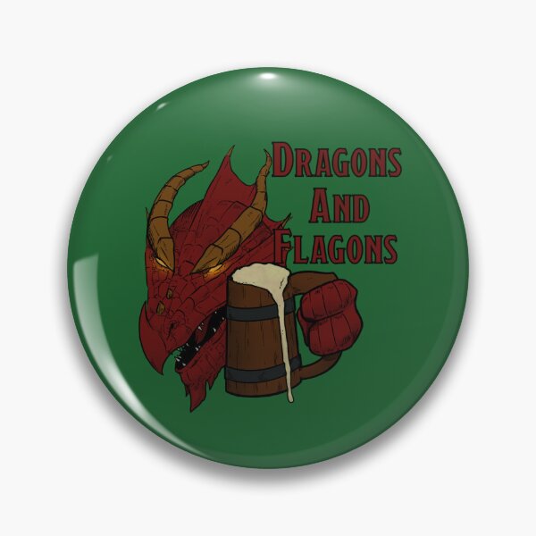 Item preview, Dragons And Flagons Logo designed and sold by NotoriousPopArt.