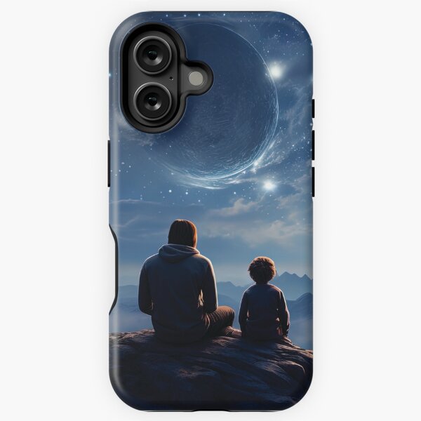 Item preview, Father and son looking at the stars designed and sold by VasaJeBre.