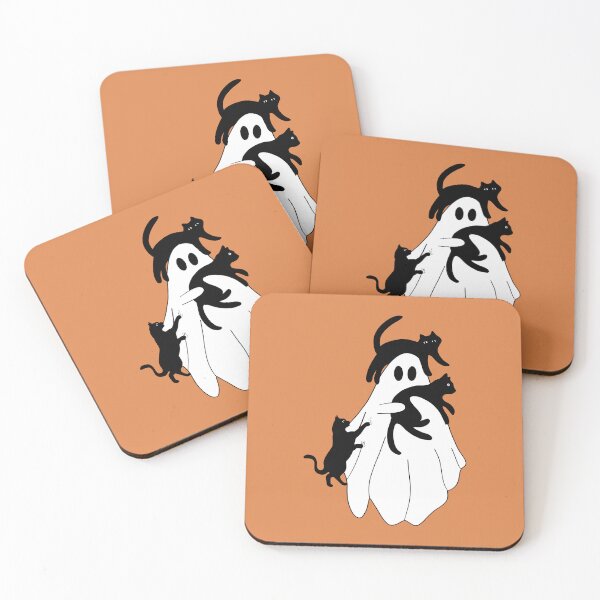 Item preview, Spooky Ghost Cats designed and sold by hannahcreid.
