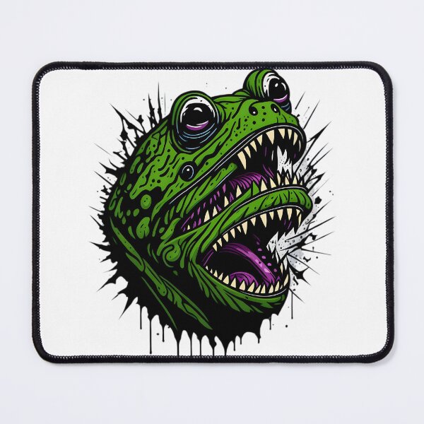 Item preview, Screaming Froggy Frog Head Art: Quirky and Expressive Design designed and sold by mrabdennour.