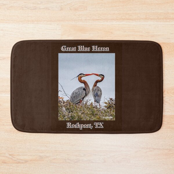 Item preview, The Perfect Gift For A Bird Lover: Great Blue Heron Couple At The Rookery At Rockport, Texas designed and sold by MoreEZUSA-Here.