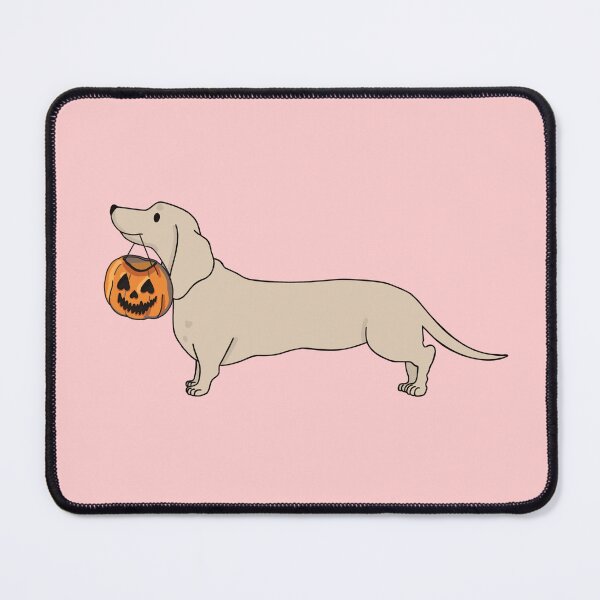 Item preview, Halloween light dachshund on pink designed and sold by Itsdomd.