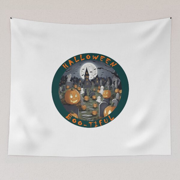 Item preview, Boo-tiful Halloween Ghosts and Pumpkins 5 designed and sold by Ripoubsb.