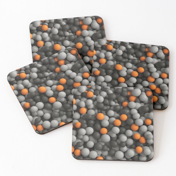 Item preview, Gray and Orange Balls designed and sold by Woodoartdesign.