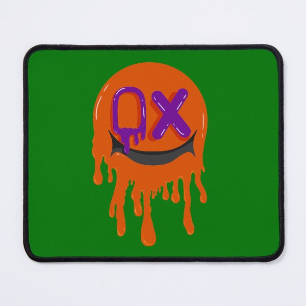 Item preview, Orange Drippy Cross face designed and sold by RobsArtlyMusings.