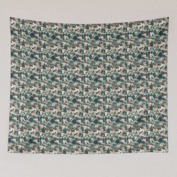 Item preview, Vintage village Digital Paper 3 designed and sold by SeamlesslyStore.