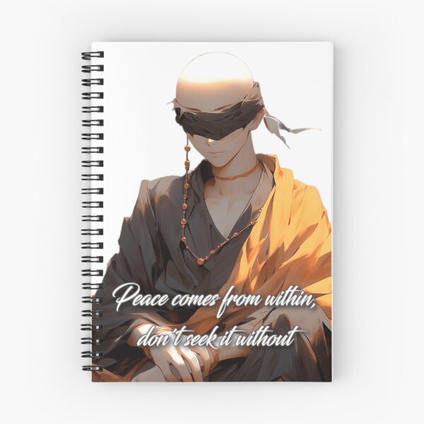 Item preview, a monk with Buddha quote about peace designed and sold by Railvas.