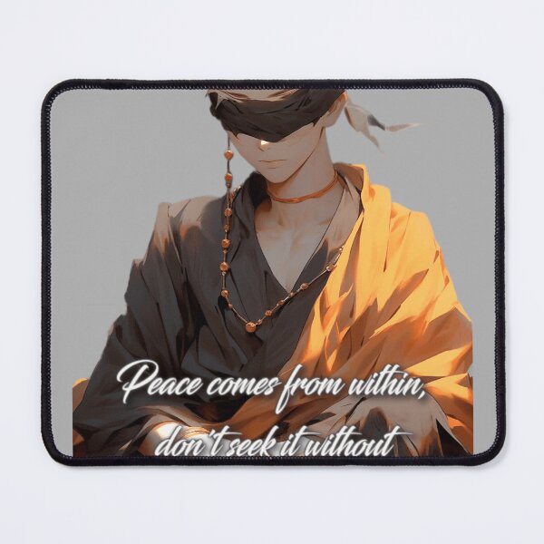 Item preview, a monk with Buddha quote about peace designed and sold by Railvas.