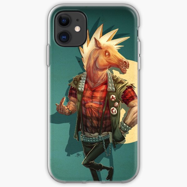 Punk Horseman iPhone Soft Case