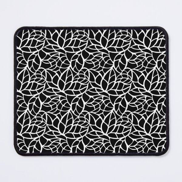Item preview, White leaves lines pattern designed and sold by AFJ-Creative.