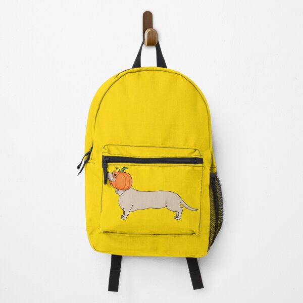 Item preview, Halloween Jack dachshund brown dot pumpkin yellow designed and sold by Itsdomd.