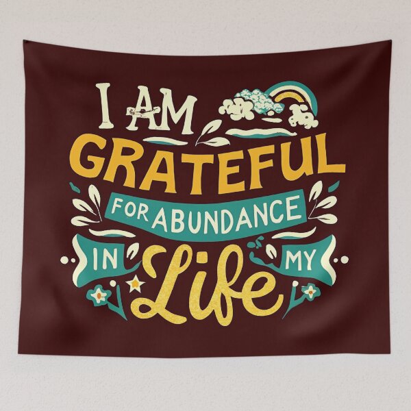 Item preview, I Am Grateful For The Abundance In My Life designed and sold by EVERTEESLOVER.
