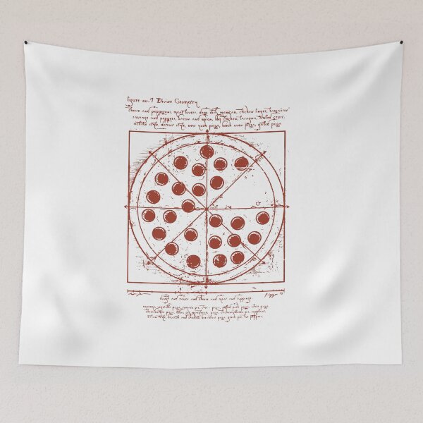 Item preview, Vitruvian Pizza designed and sold by gango4gango.
