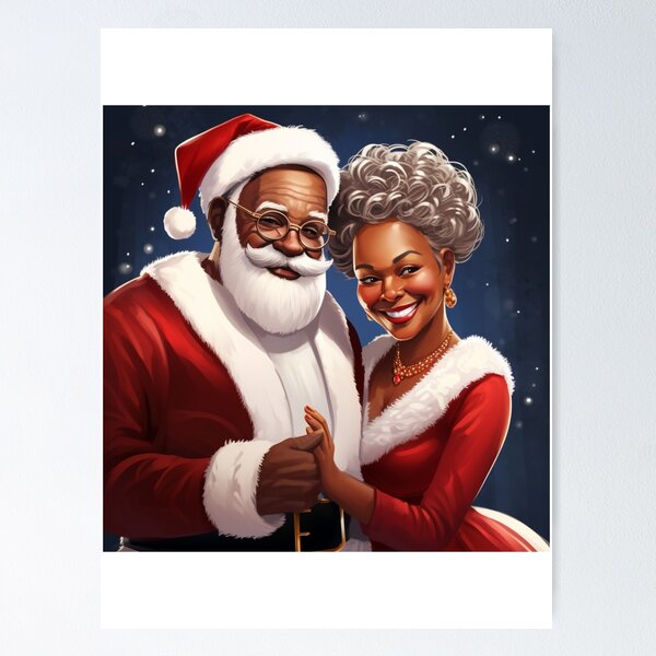 Item preview, Black Mr. And Mrs. Santa Claus designed and sold by RTFaulkner.