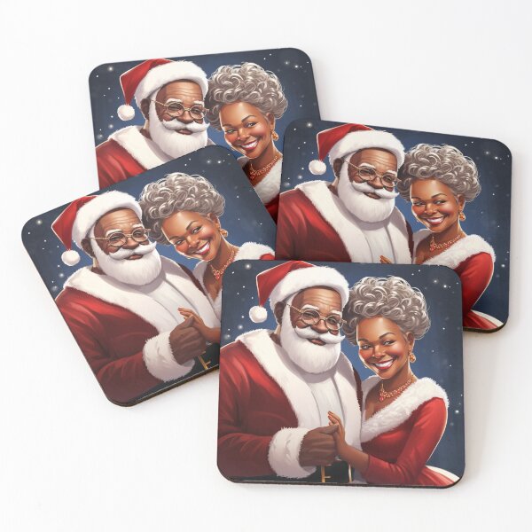 Item preview, Black Mr. And Mrs. Santa Claus designed and sold by RTFaulkner.