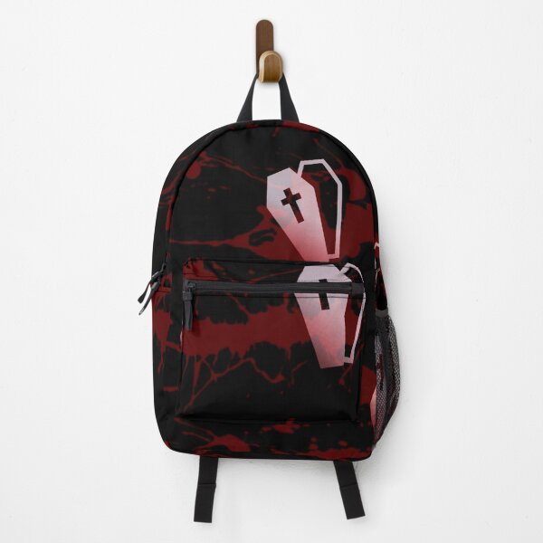 Item preview, Creepy Coffins in Haunted Graveyard With Red Blood Splatter designed and sold by Pevkay97.