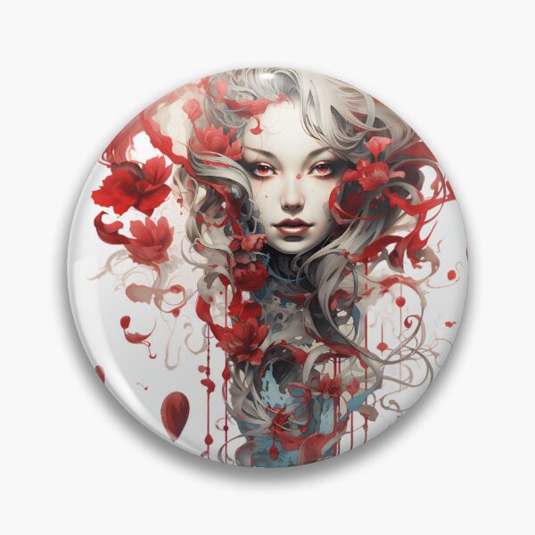 Item preview, “Free Floral Face” designed and sold by Art-Vortex-fr.