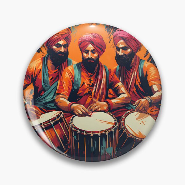 Item preview, Punjabi Bhangra Dhol Players  designed and sold by PioneerX1.