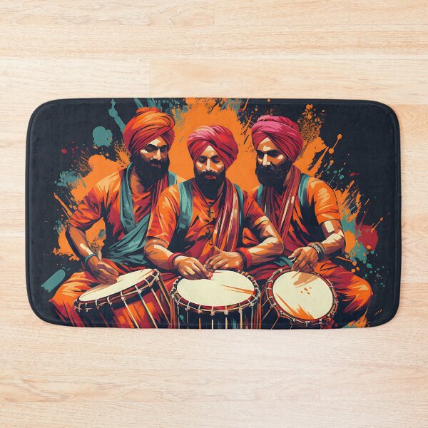 Item preview, Punjabi Bhangra Dhol Players  designed and sold by PioneerX1.