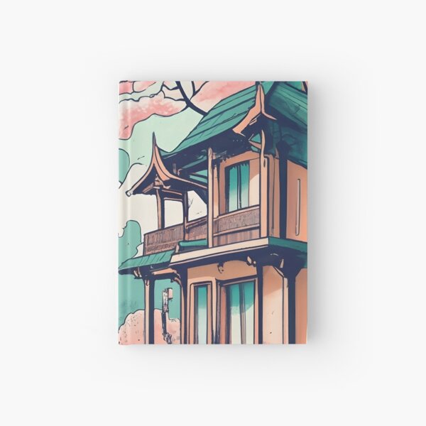 Item preview, Old Traditional Thailand house Baan Drawing designed and sold by Patricks-Art.