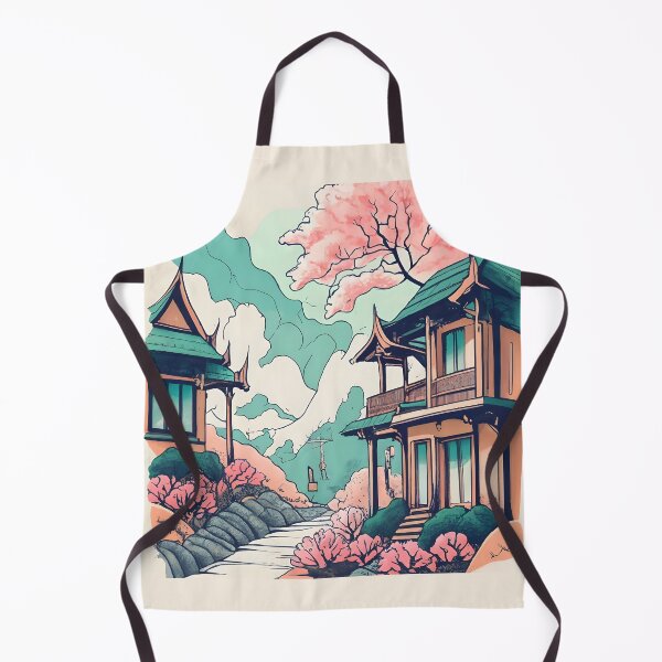 Item preview, Old Traditional Thailand house Baan Drawing designed and sold by Patricks-Art.