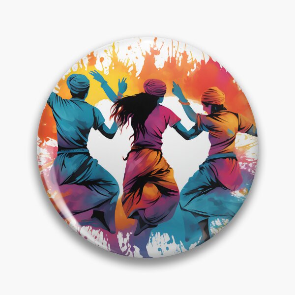 Artikelvorschau, Colourful Bhangra Dancers Art entworfen und verkauft von PioneerX1.