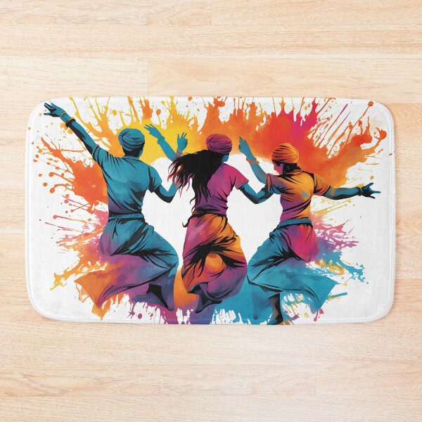 Item preview, Colourful Bhangra Dancers Art designed and sold by PioneerX1.