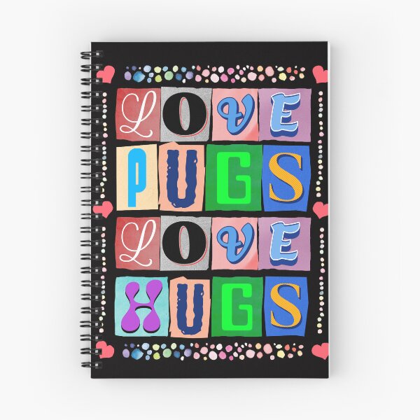 Item preview, Love Pugs Love Hug designed and sold by Wolfheartart.