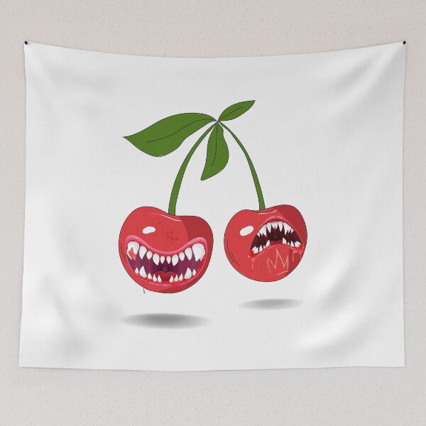 Aperçu de l'œuvre cerises effrayantes - Halloween effrayant créée et vendue par OrangeSdrew.