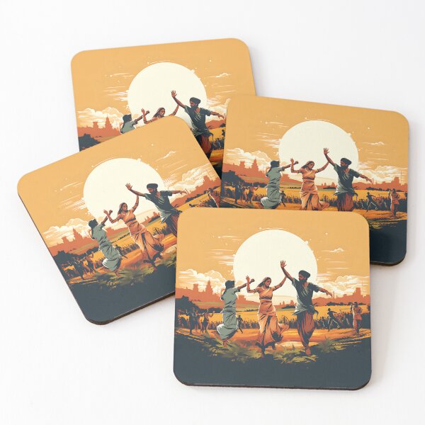 Item preview, Bhangra Dancers In Village Colourful designed and sold by PioneerX1.