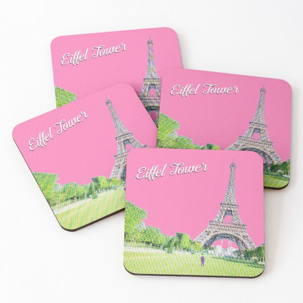 Item preview, Eiffel tower digital art - screenprint style - pink designed and sold by Kr3uzberg.